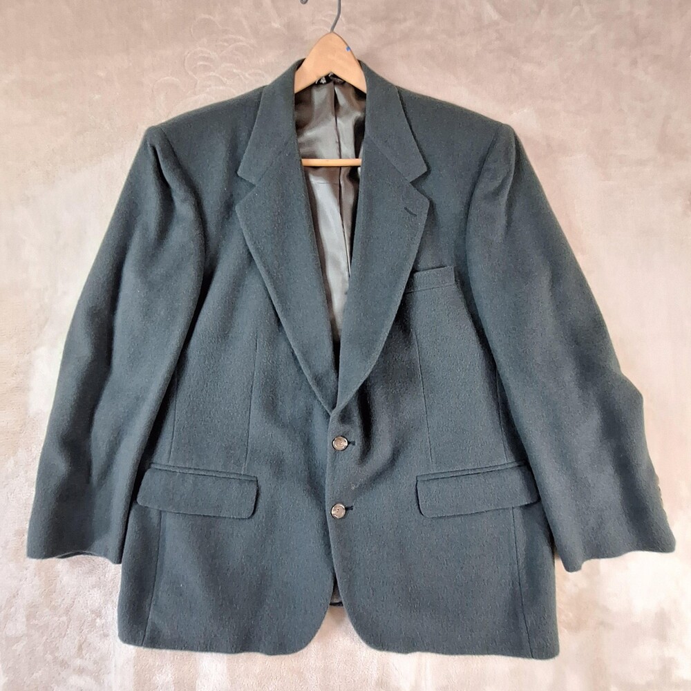 Vintage Lord & Taylor Blazer Mens Large Bill Blass Jacket Camel Hair 90s